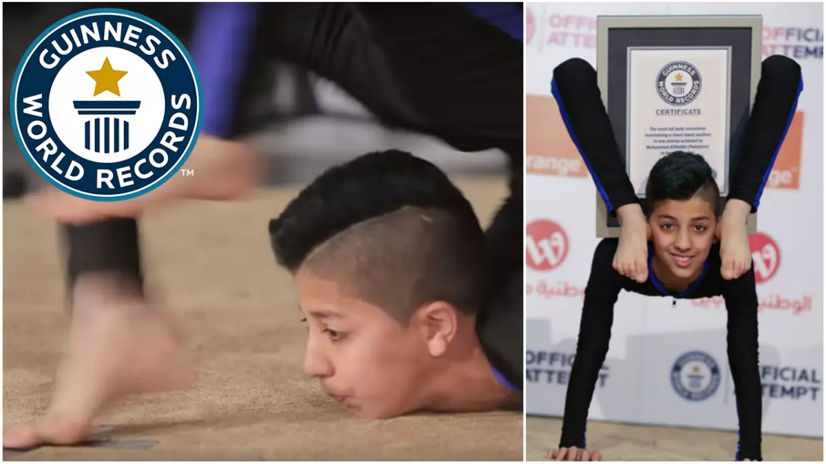 Incroyable exploit de Spider-Boy, le jeune Palestinien qui bat un record de contorsion