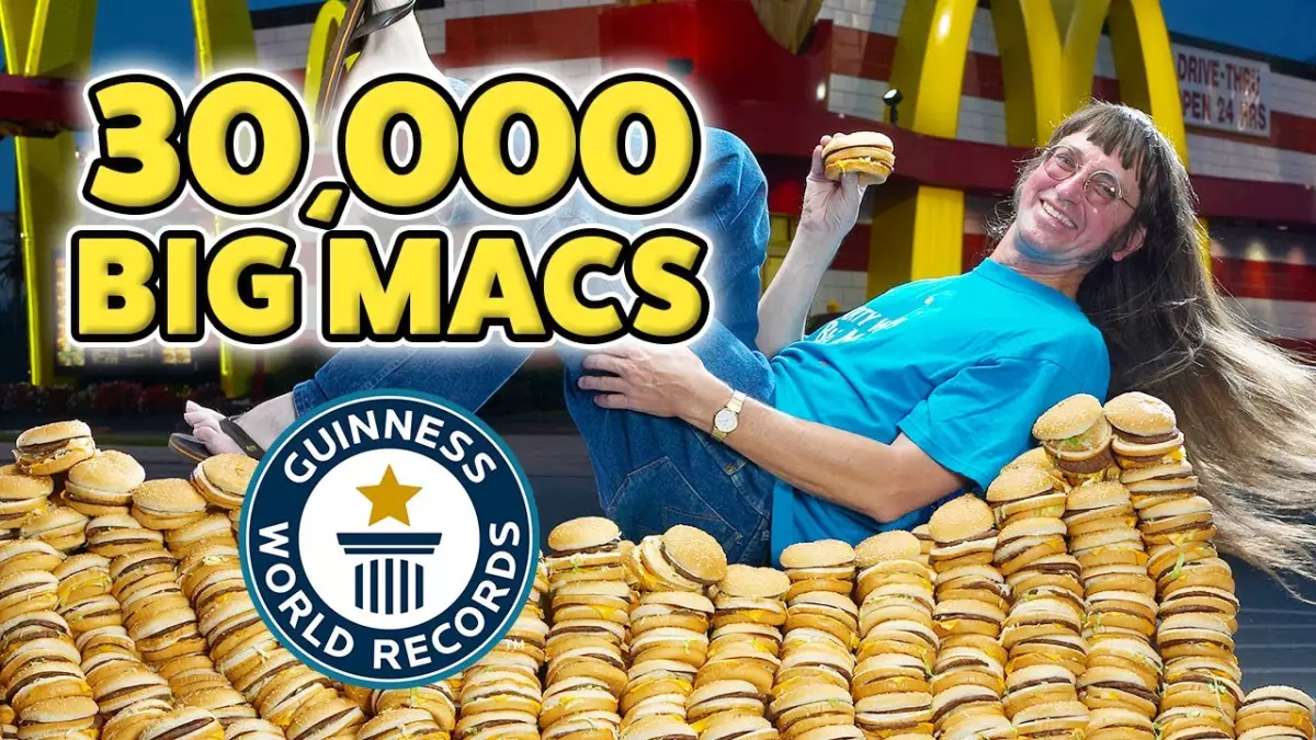 Incroyable record : Cet homme a mangé 30 000 Big Macs McDonald's !