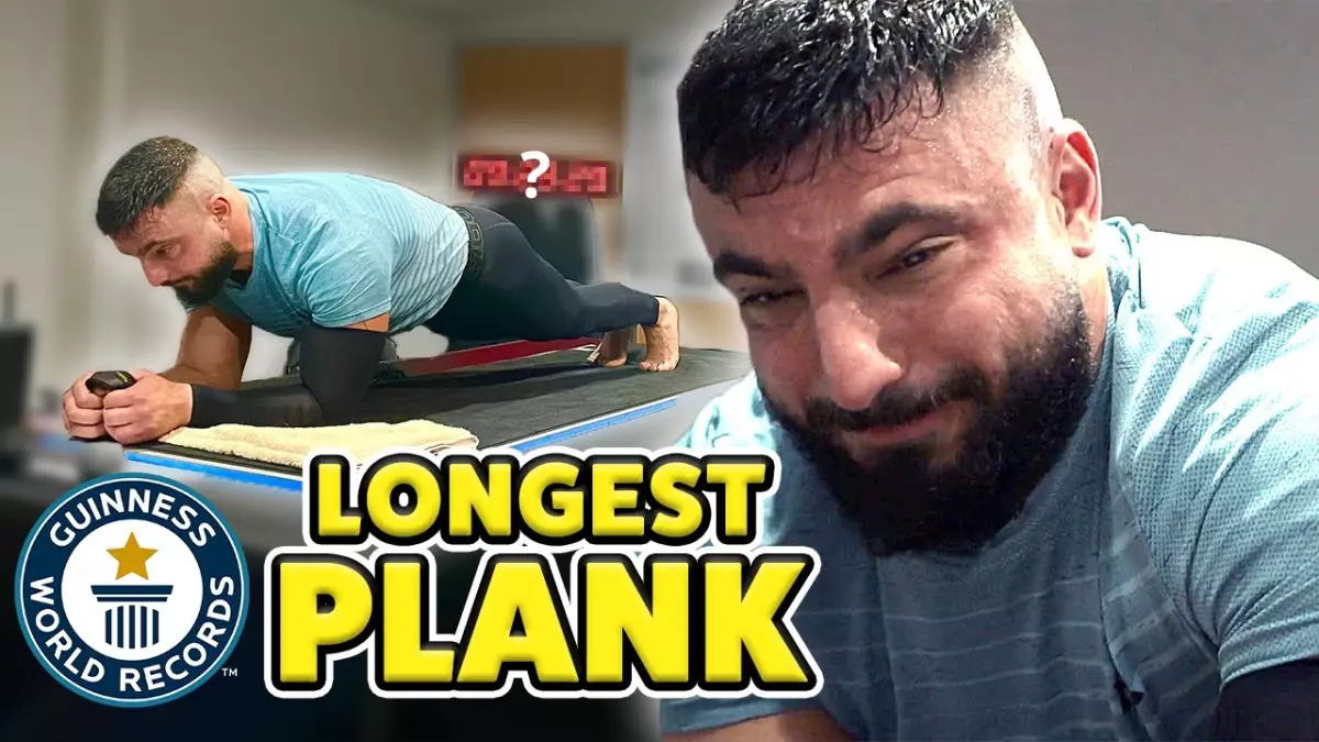 Incroyable : record du monde Guinness du plank le plus long battu malgré la douleur intense