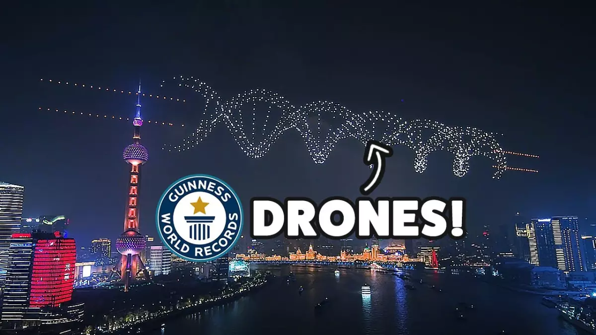 L'incroyable record du monde : le plus grand affichage de drones au monde!