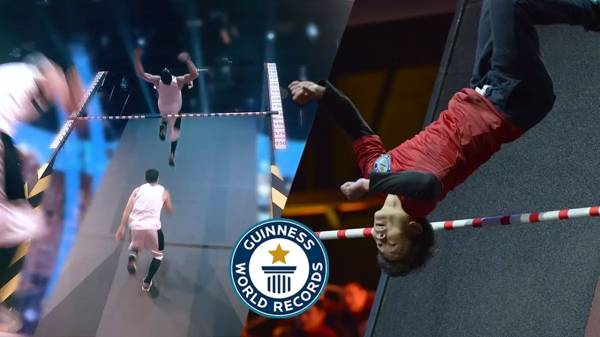 Le record incroyable du plus haut salto dans un mur