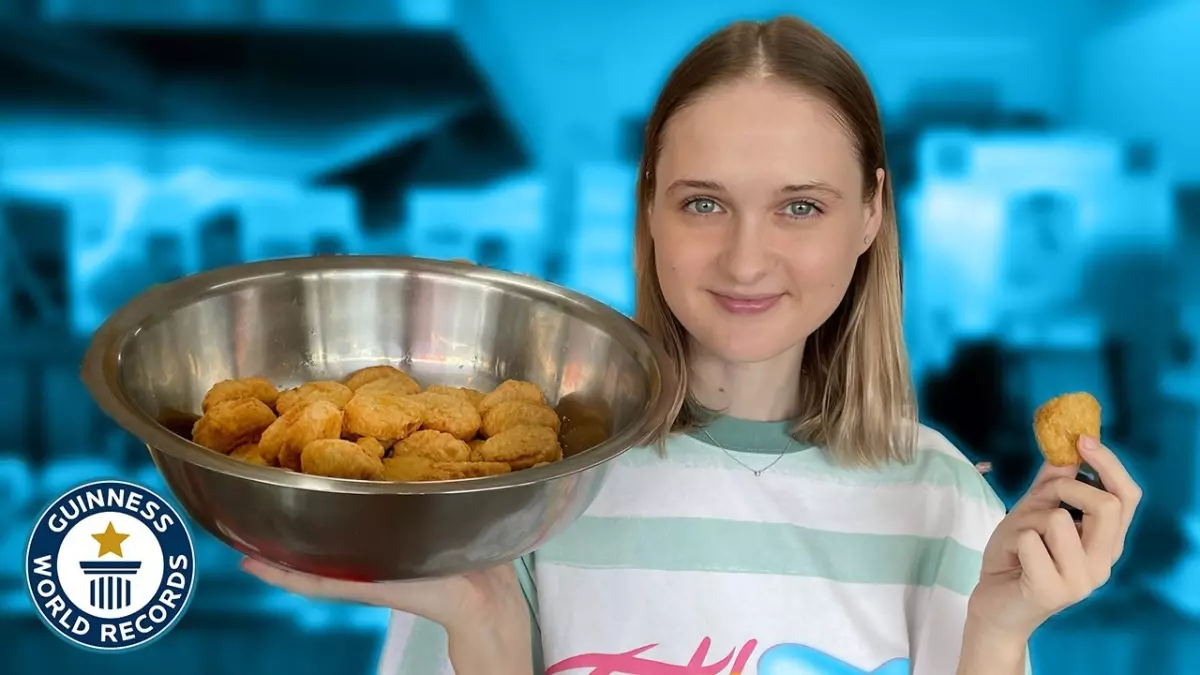 Record du monde Guinness : Elle dévore 352 nuggets de poulet en une minute !