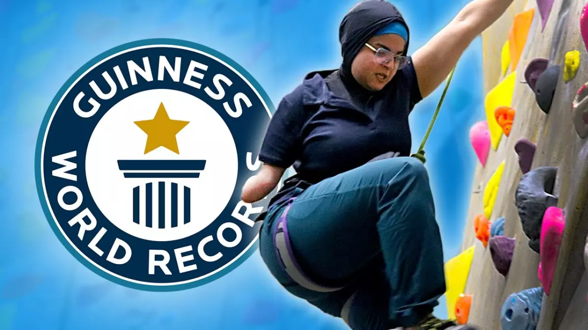 Record du monde Guinness incroyable : Anoushé Husain, la grimpeuse d'un bras seulement