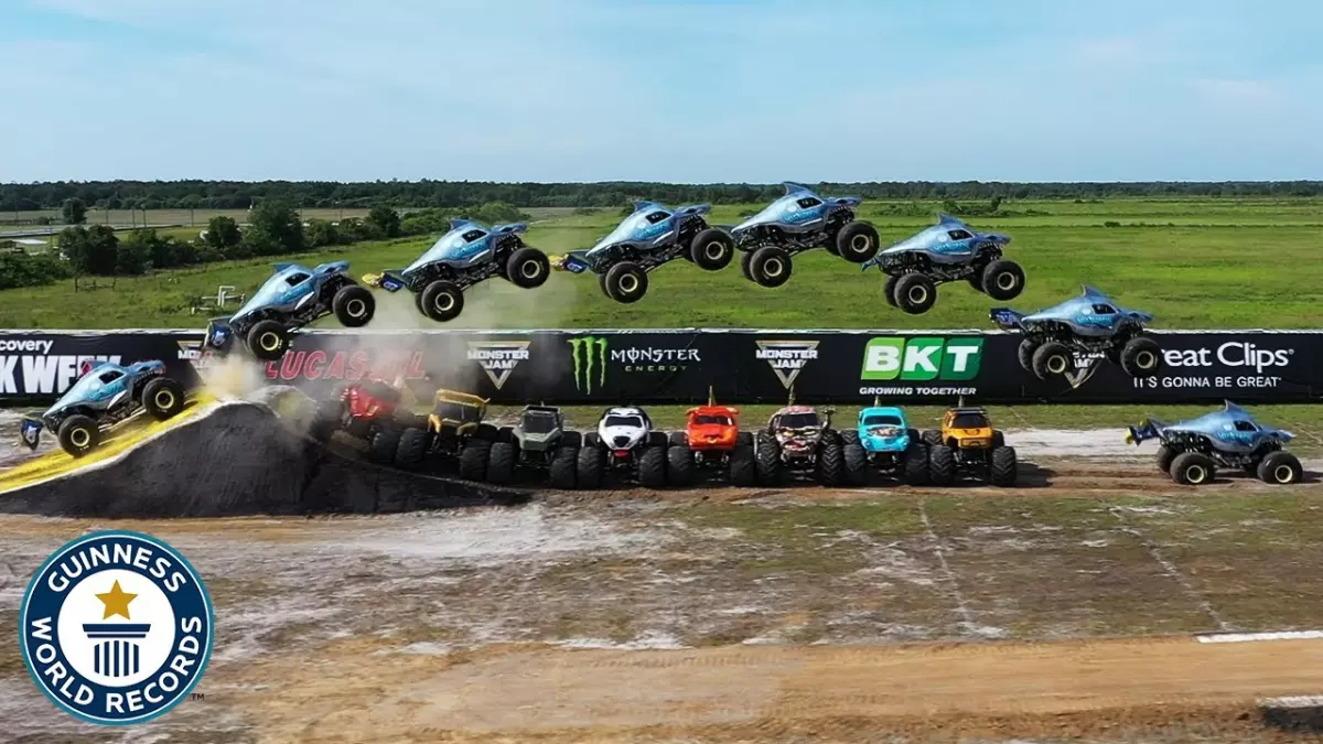 Record époustouflant : le Monster Truck MADNESS a réalisé un saut spectaculaire qui vous laissera sans voix