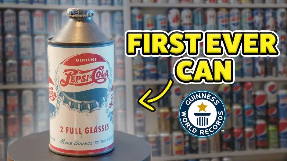 Record Guinness incroyable : La plus grande collection de canettes Pepsi au monde avec plus de 12 000 pièces !