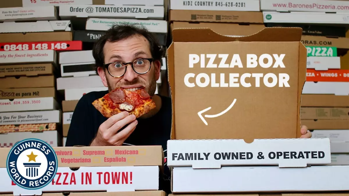 Un record Guinness incroyable : la plus grande collection de boîtes de pizza au monde