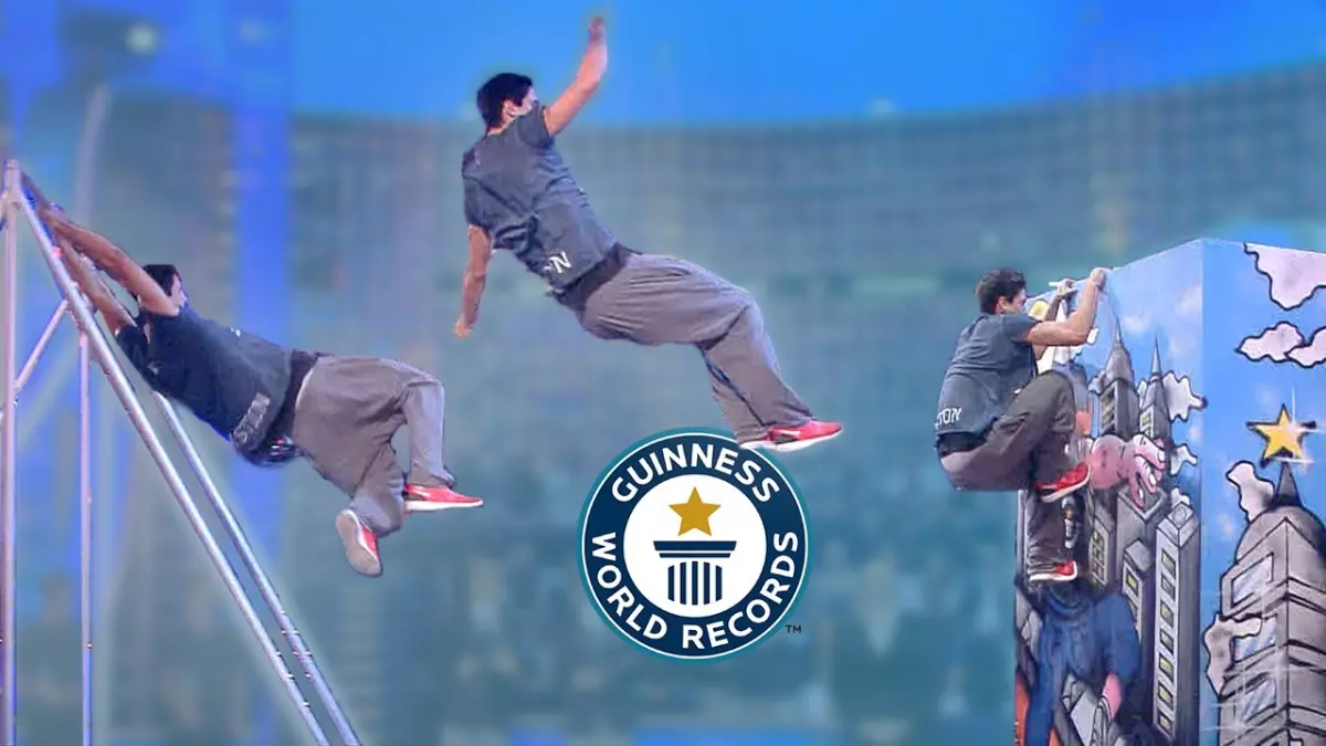 Un saut incroyable qui repousse les limites de l'athlétisme urbain
