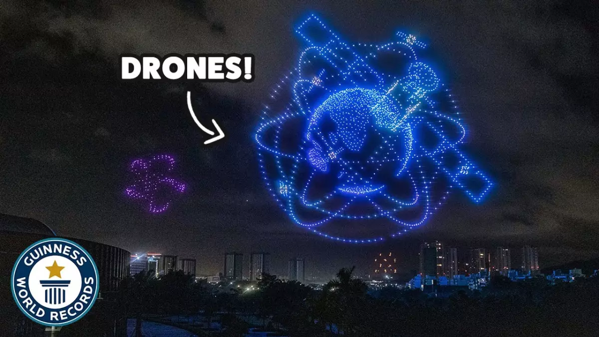 Un spectacle de drones record : le plus grand et époustouflant jamais réalisé